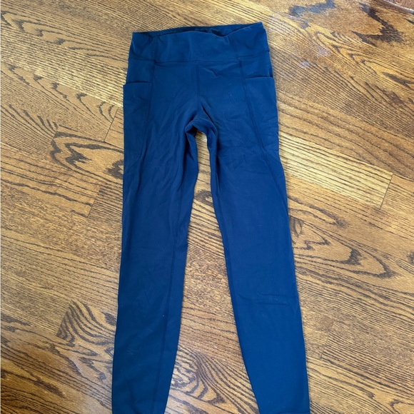 Athleta Blue Leggings High Waist Stretch - Picture 1 of 3